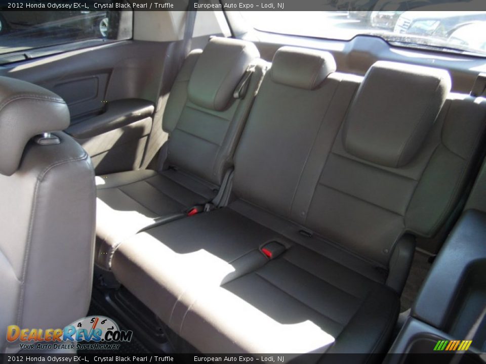 2012 Honda Odyssey EX-L Crystal Black Pearl / Truffle Photo #18