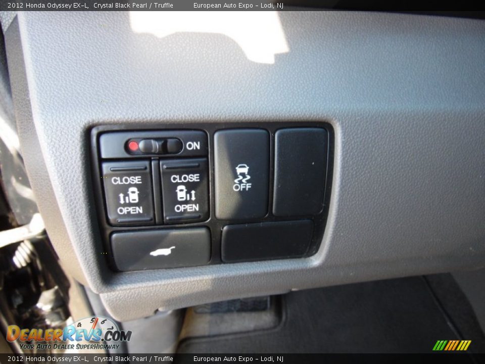 2012 Honda Odyssey EX-L Crystal Black Pearl / Truffle Photo #25