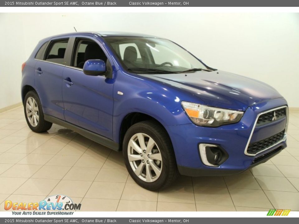 2015 Mitsubishi Outlander Sport SE AWC Octane Blue / Black Photo #1