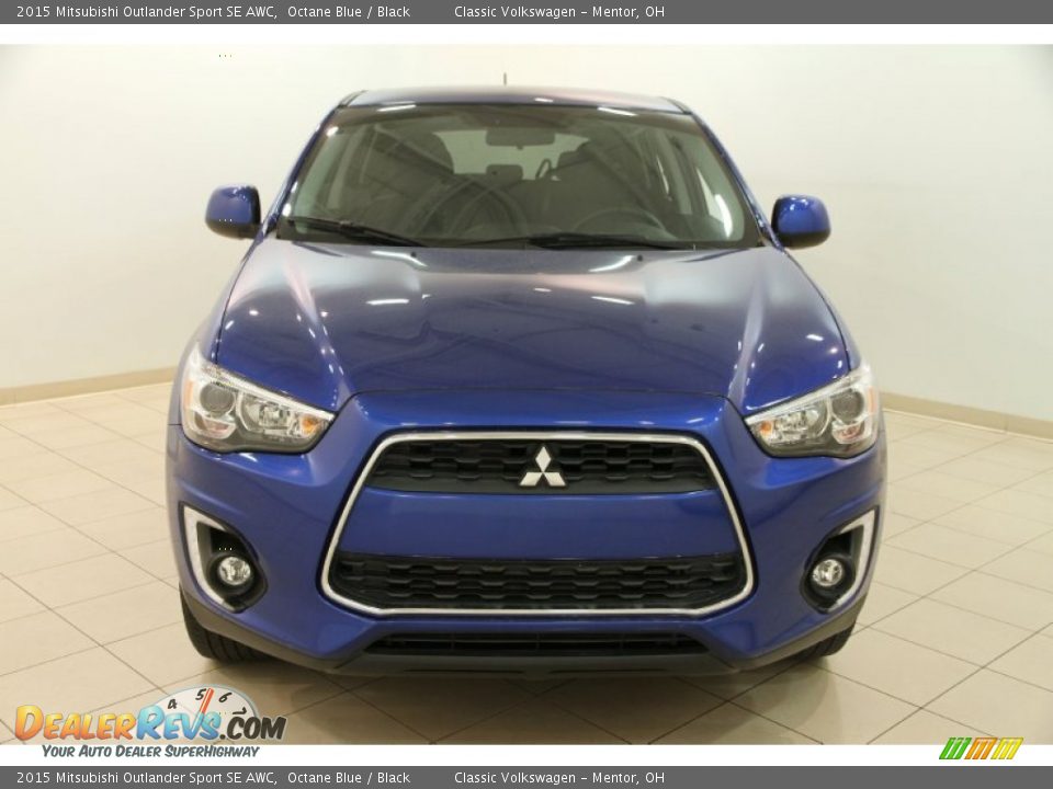 2015 Mitsubishi Outlander Sport SE AWC Octane Blue / Black Photo #2