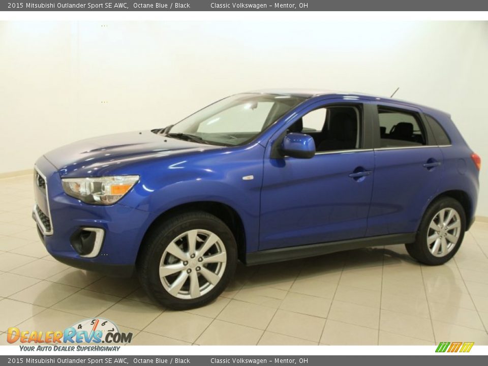 2015 Mitsubishi Outlander Sport SE AWC Octane Blue / Black Photo #3