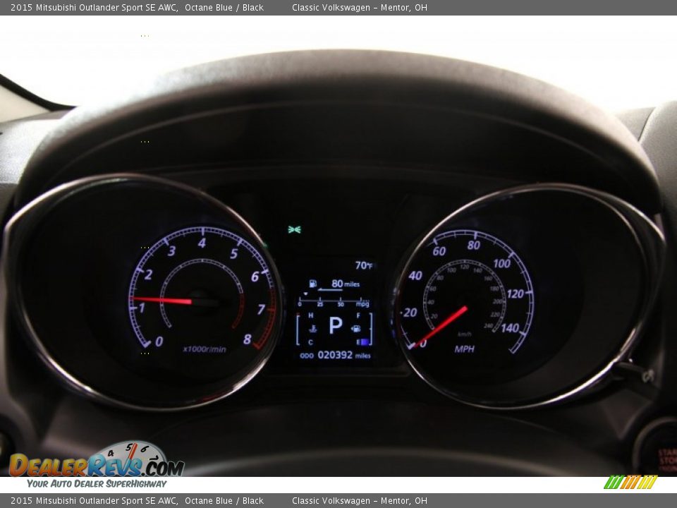 2015 Mitsubishi Outlander Sport SE AWC Octane Blue / Black Photo #7