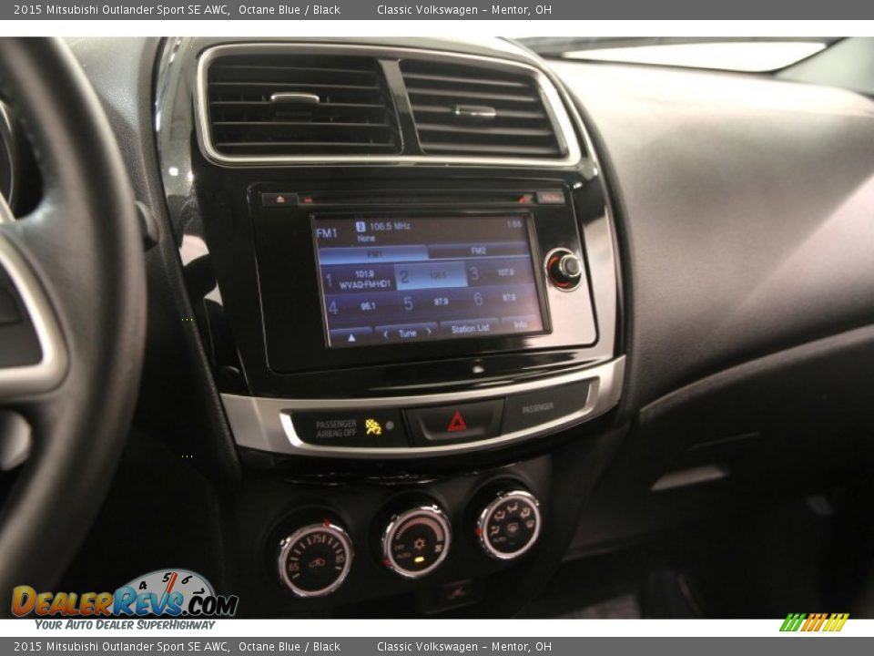 2015 Mitsubishi Outlander Sport SE AWC Octane Blue / Black Photo #8