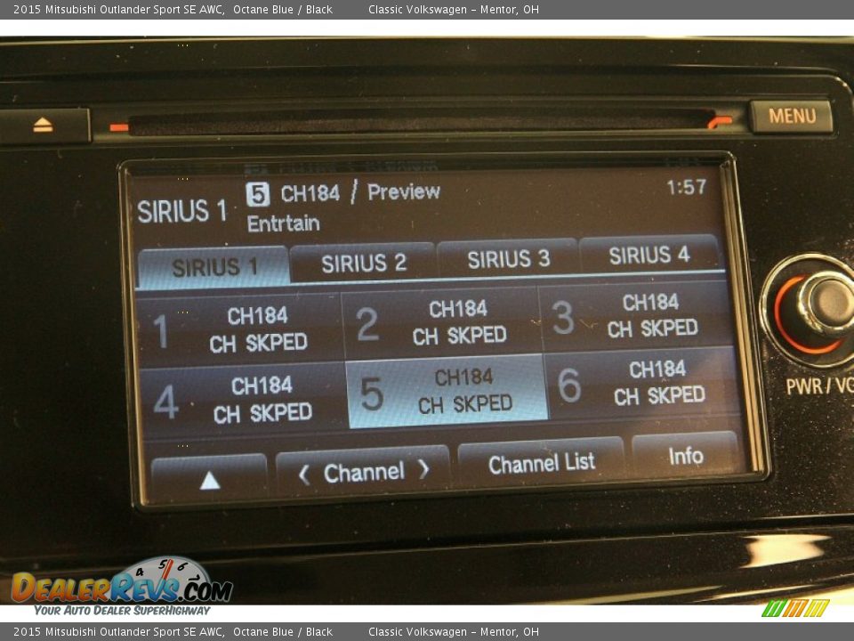 2015 Mitsubishi Outlander Sport SE AWC Octane Blue / Black Photo #11