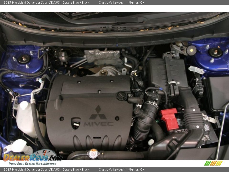 2015 Mitsubishi Outlander Sport SE AWC Octane Blue / Black Photo #18