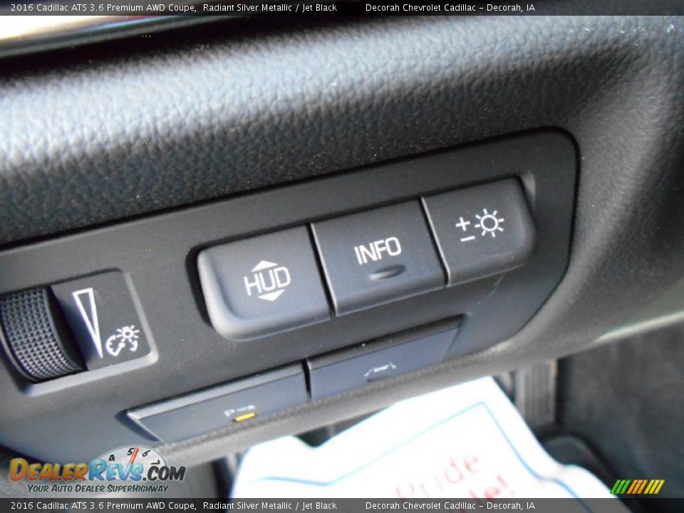 Controls of 2016 Cadillac ATS 3.6 Premium AWD Coupe Photo #19