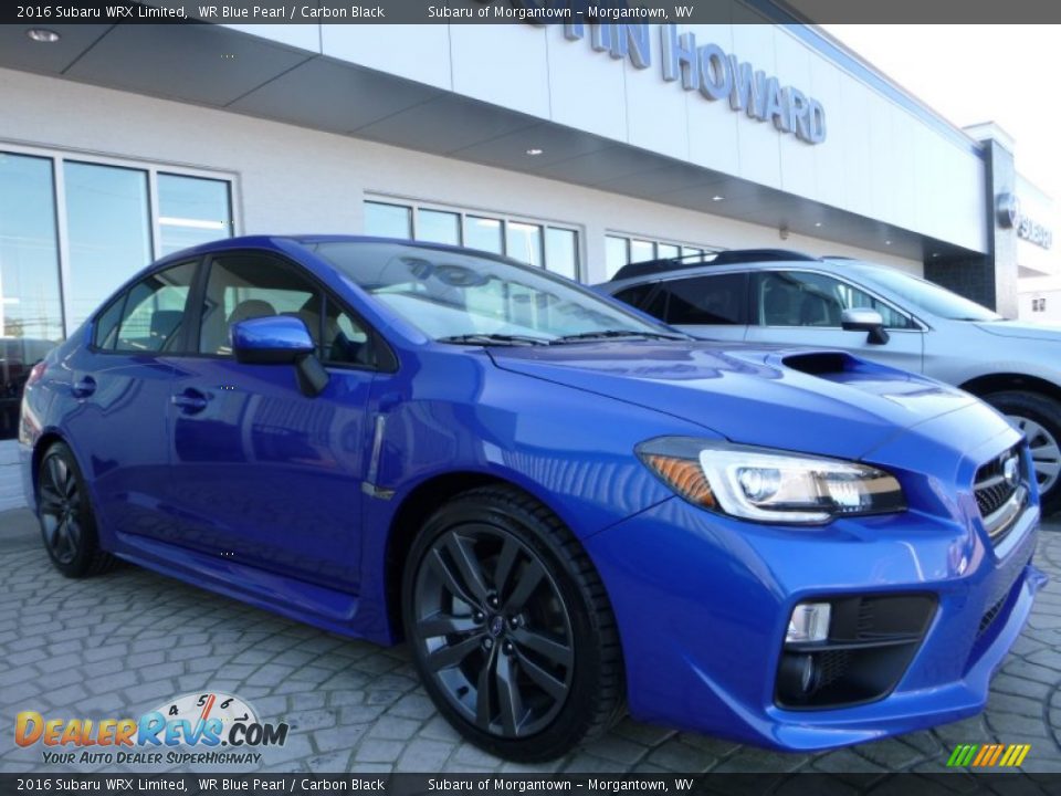 2016 Subaru WRX Limited WR Blue Pearl / Carbon Black Photo #1