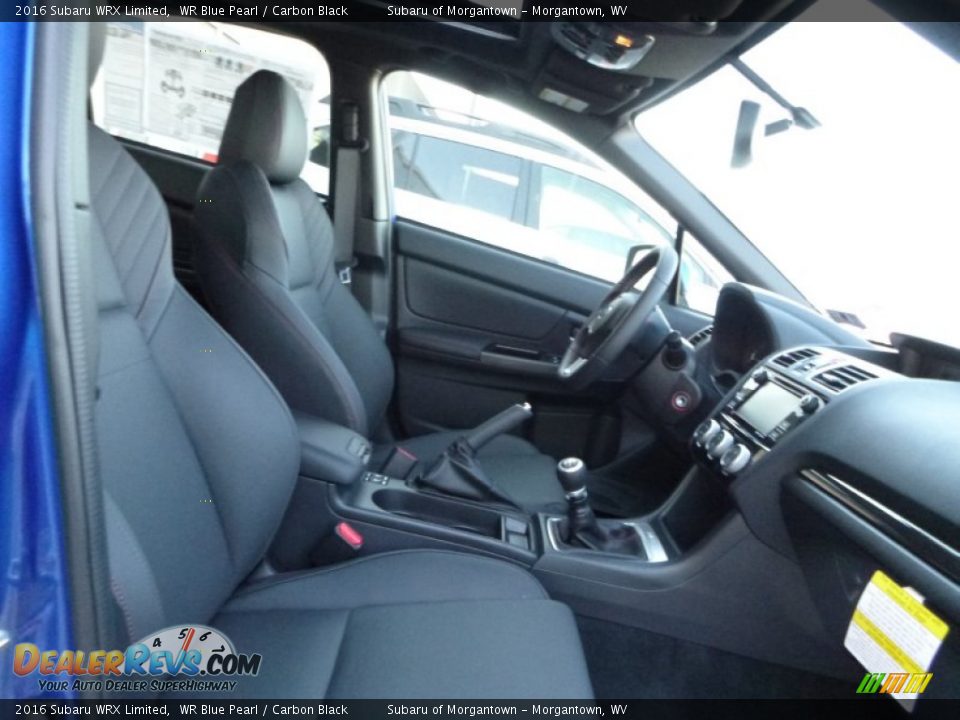 2016 Subaru WRX Limited WR Blue Pearl / Carbon Black Photo #3