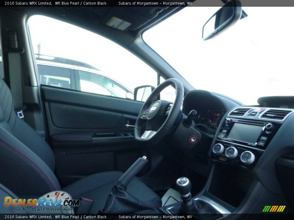 2016 Subaru WRX Limited WR Blue Pearl / Carbon Black Photo #5