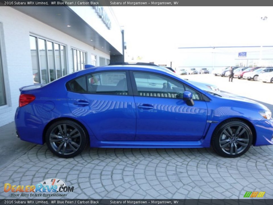2016 Subaru WRX Limited WR Blue Pearl / Carbon Black Photo #7