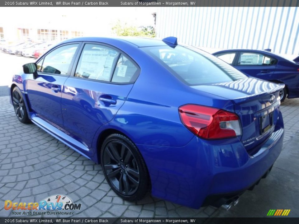 2016 Subaru WRX Limited WR Blue Pearl / Carbon Black Photo #10