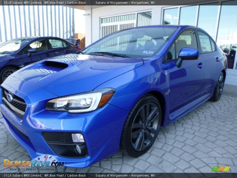 2016 Subaru WRX Limited WR Blue Pearl / Carbon Black Photo #11