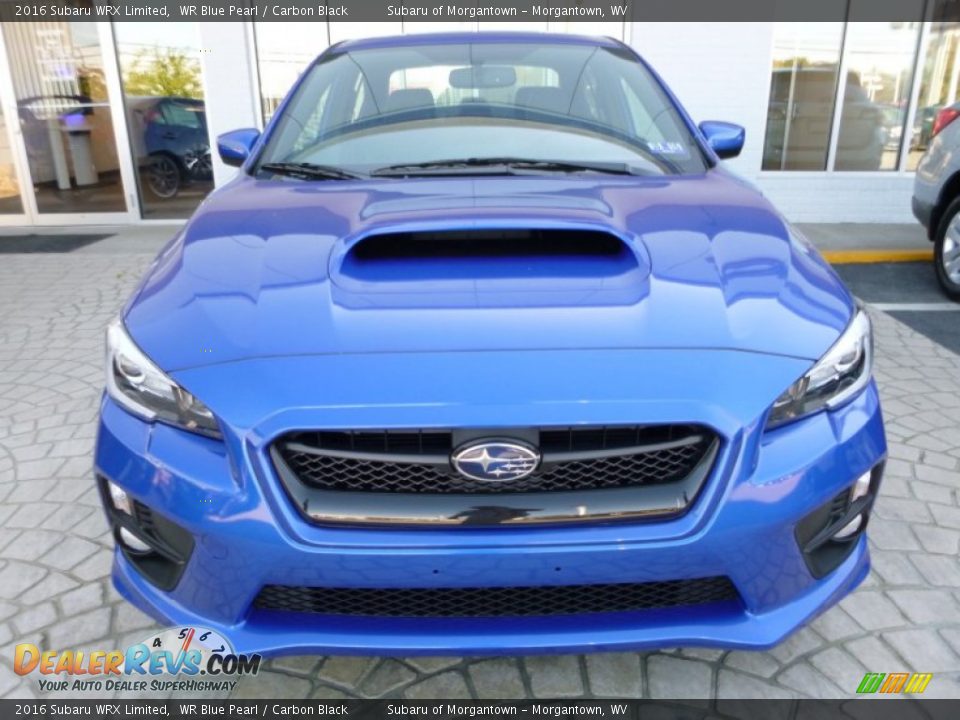 2016 Subaru WRX Limited WR Blue Pearl / Carbon Black Photo #12