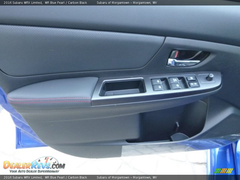 2016 Subaru WRX Limited WR Blue Pearl / Carbon Black Photo #14