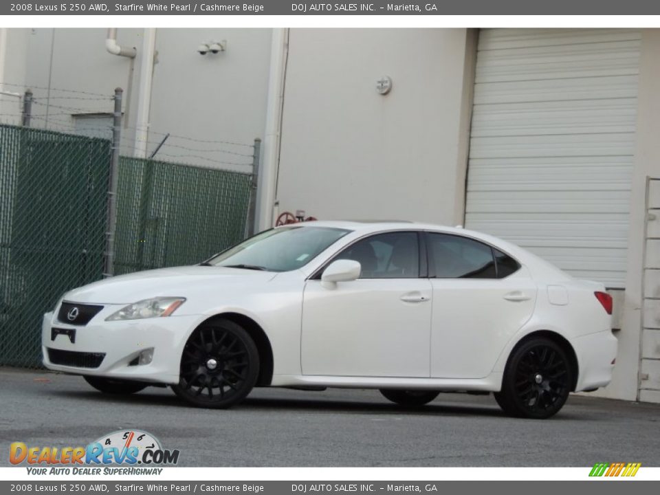 2008 Lexus IS 250 AWD Starfire White Pearl / Cashmere Beige Photo #3