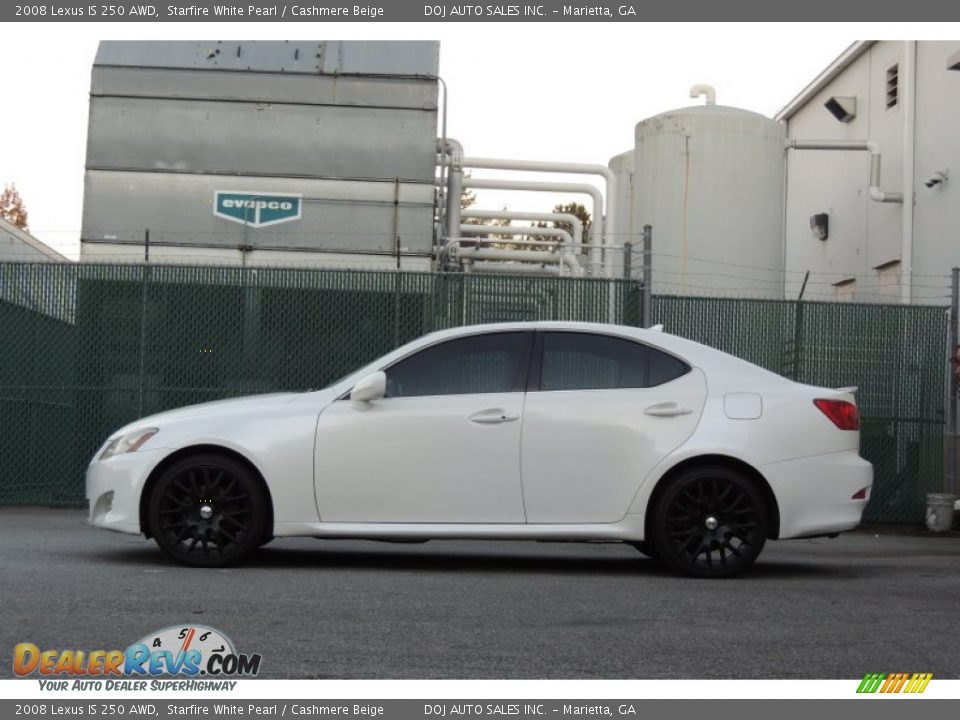 2008 Lexus IS 250 AWD Starfire White Pearl / Cashmere Beige Photo #4