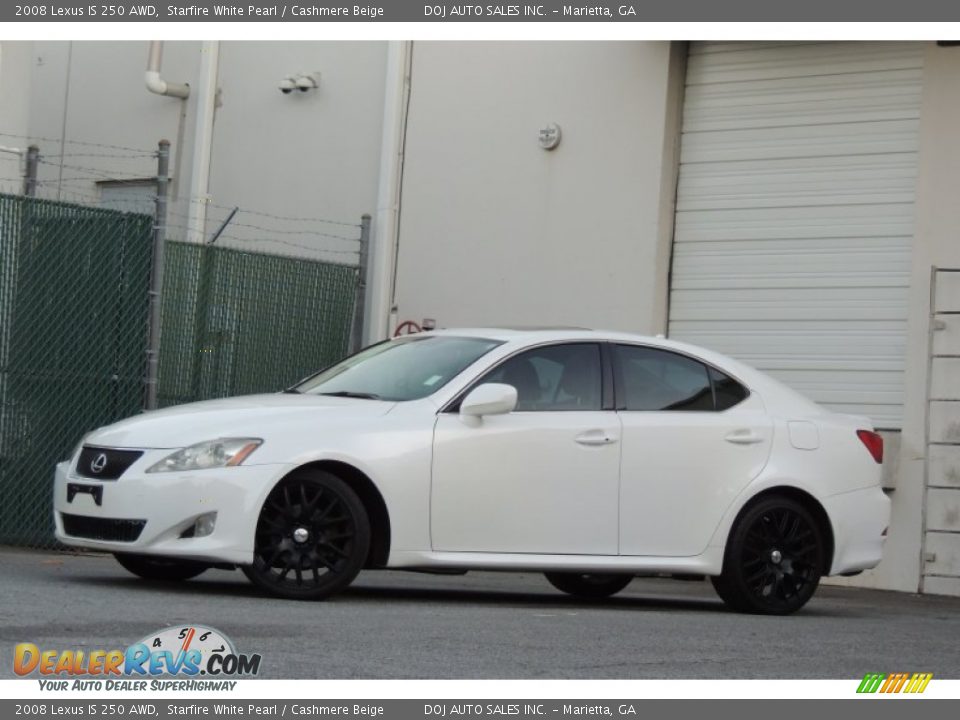 2008 Lexus IS 250 AWD Starfire White Pearl / Cashmere Beige Photo #7