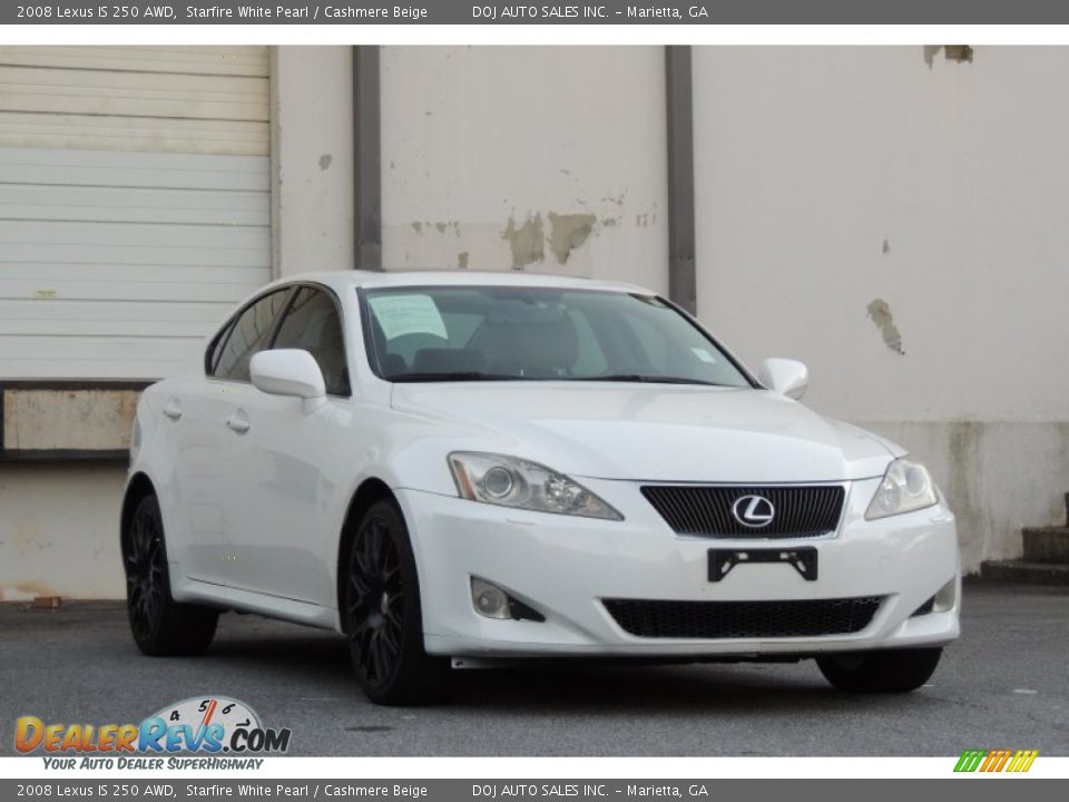 2008 Lexus IS 250 AWD Starfire White Pearl / Cashmere Beige Photo #8