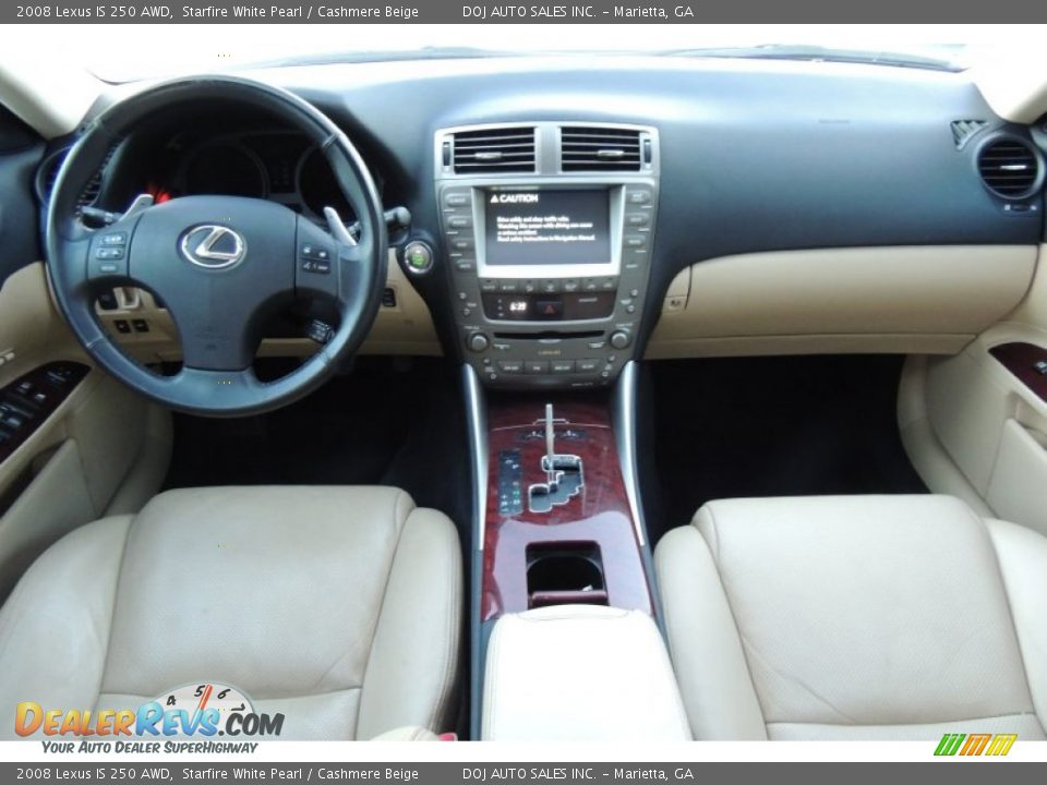 2008 Lexus IS 250 AWD Starfire White Pearl / Cashmere Beige Photo #10
