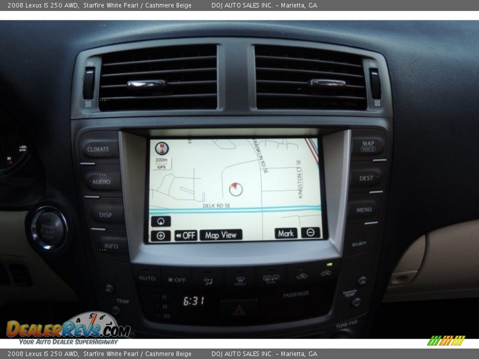 2008 Lexus IS 250 AWD Starfire White Pearl / Cashmere Beige Photo #11