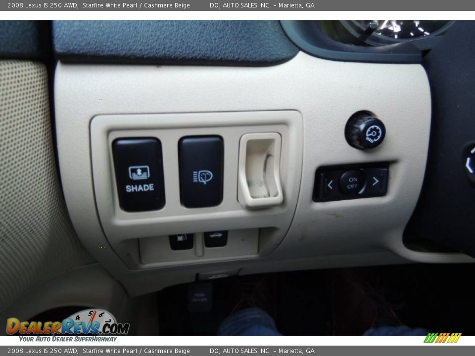 2008 Lexus IS 250 AWD Starfire White Pearl / Cashmere Beige Photo #15