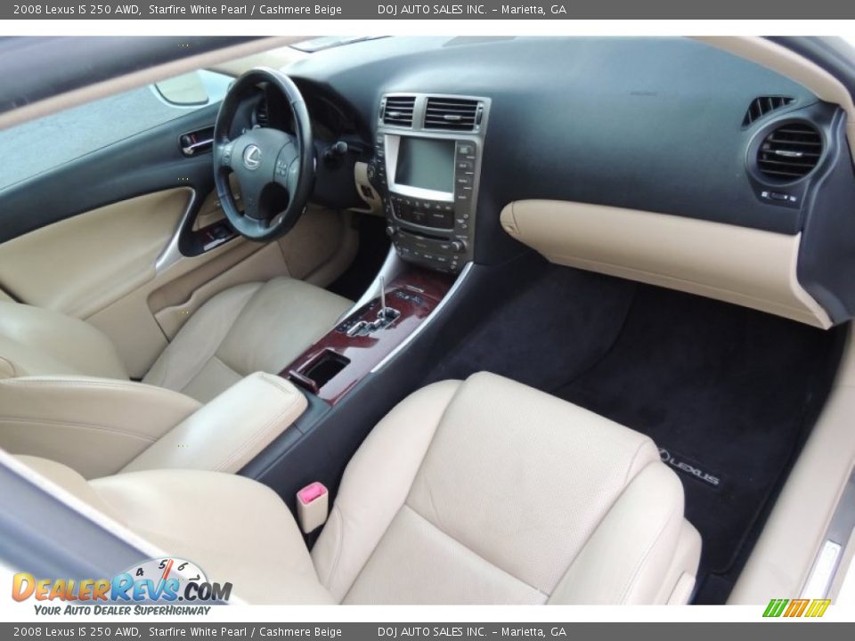 2008 Lexus IS 250 AWD Starfire White Pearl / Cashmere Beige Photo #18