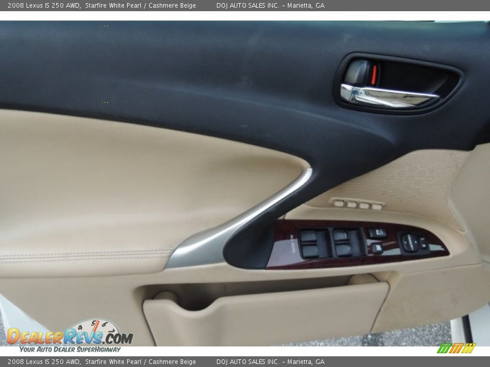 2008 Lexus IS 250 AWD Starfire White Pearl / Cashmere Beige Photo #20