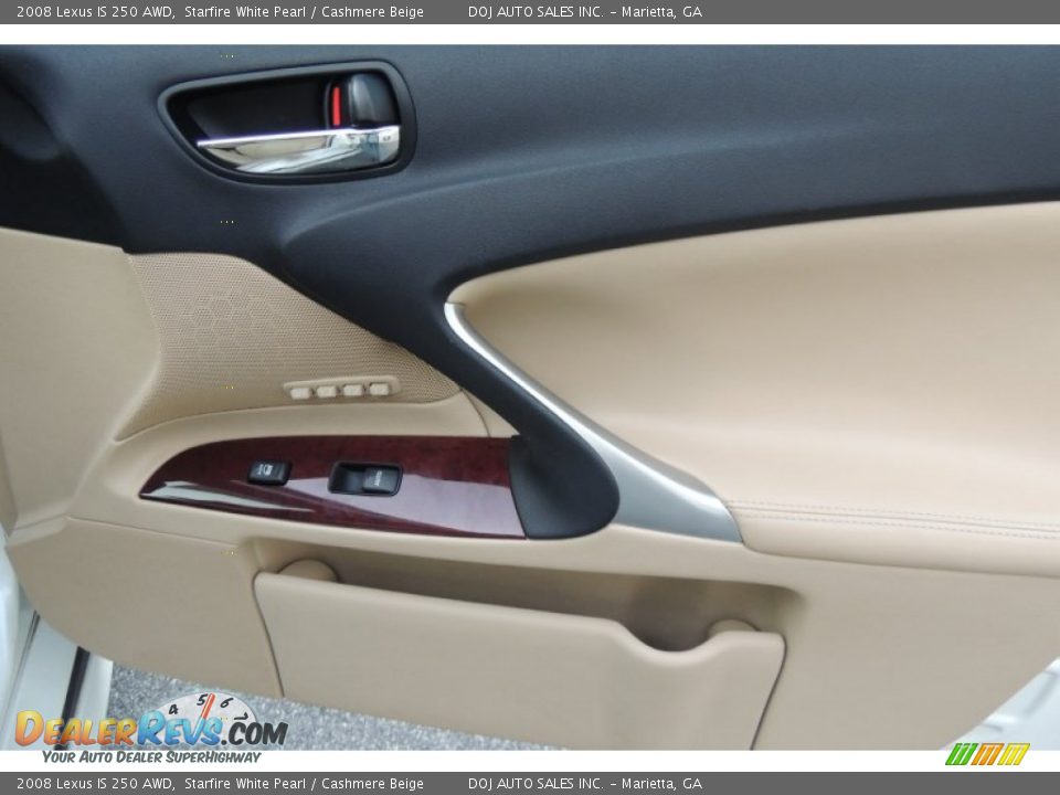 2008 Lexus IS 250 AWD Starfire White Pearl / Cashmere Beige Photo #21