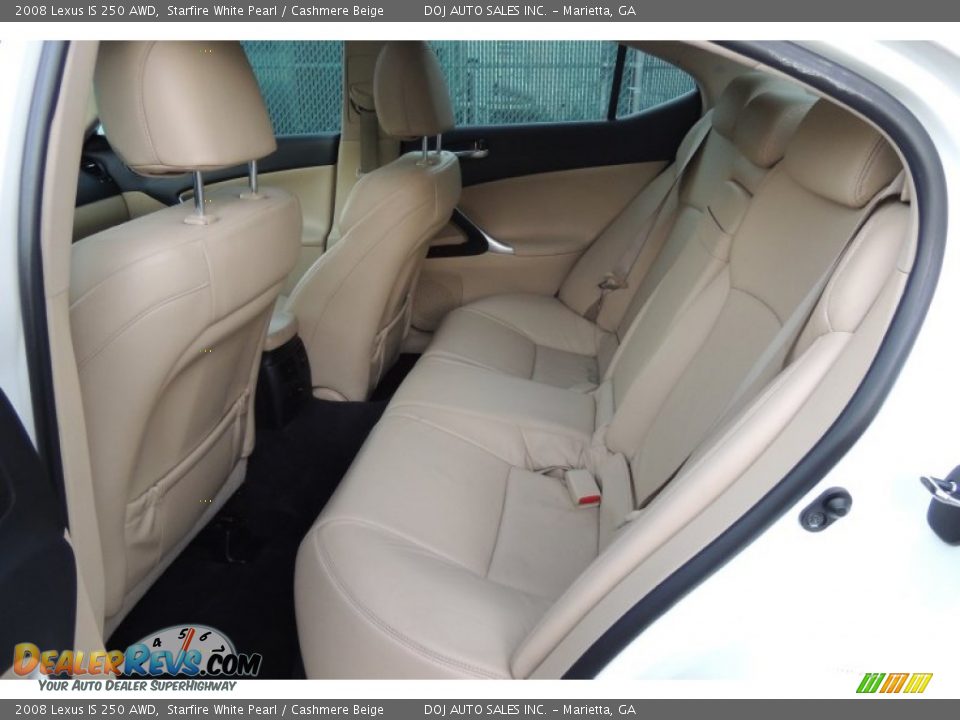 2008 Lexus IS 250 AWD Starfire White Pearl / Cashmere Beige Photo #22