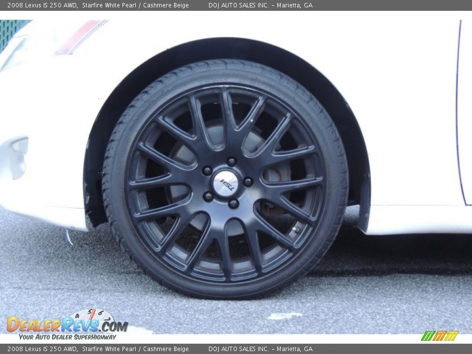 2008 Lexus IS 250 AWD Starfire White Pearl / Cashmere Beige Photo #26