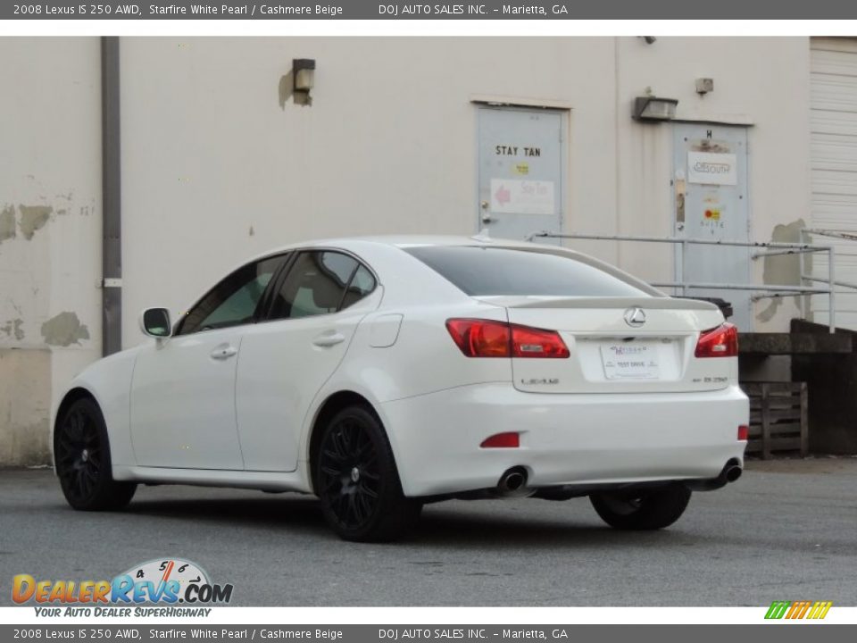 2008 Lexus IS 250 AWD Starfire White Pearl / Cashmere Beige Photo #27