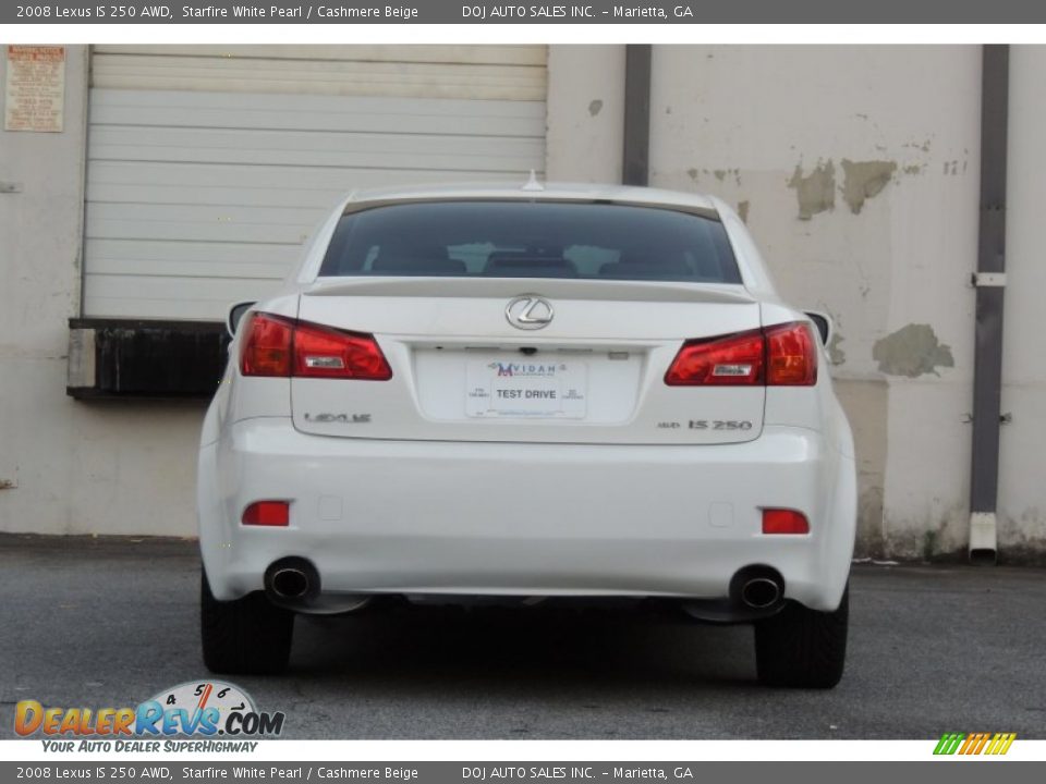 2008 Lexus IS 250 AWD Starfire White Pearl / Cashmere Beige Photo #28