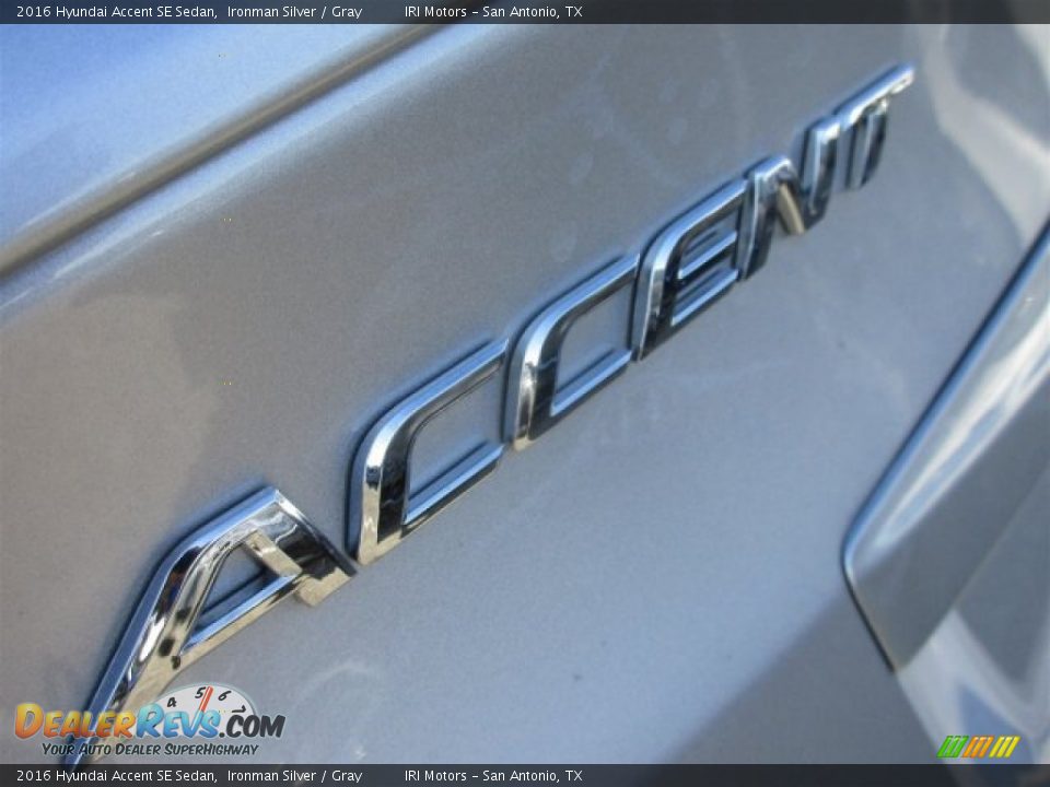 2016 Hyundai Accent SE Sedan Ironman Silver / Gray Photo #5