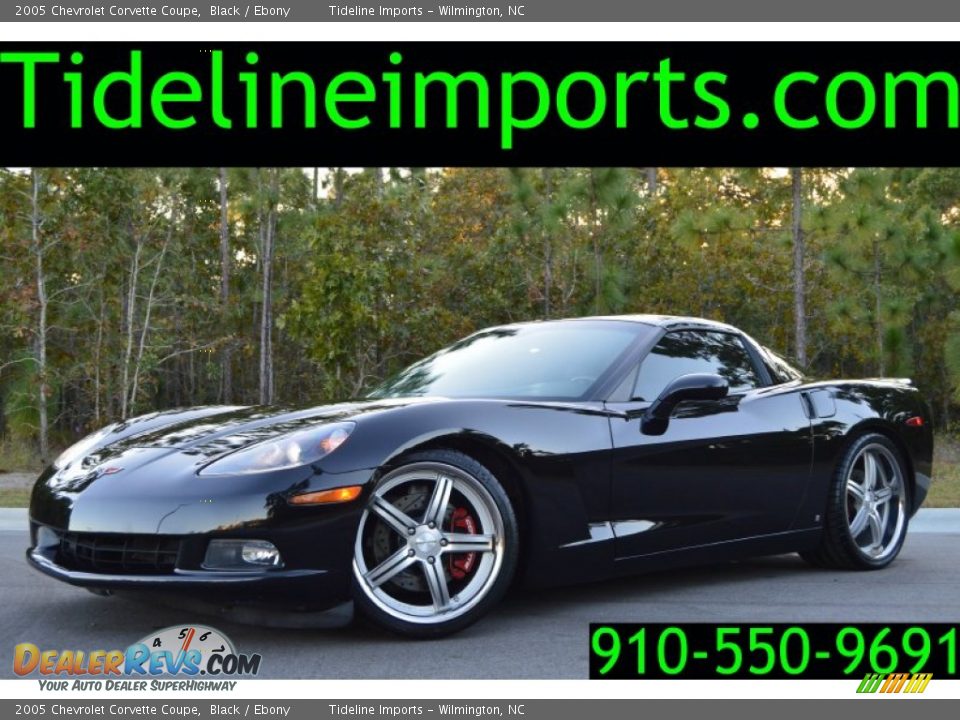2005 Chevrolet Corvette Coupe Black / Ebony Photo #1