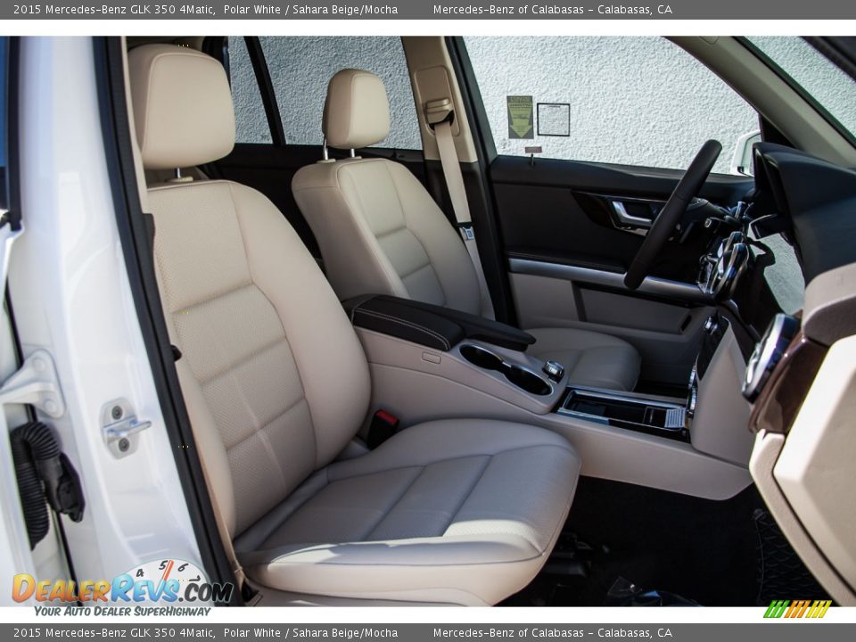 2015 Mercedes-Benz GLK 350 4Matic Polar White / Sahara Beige/Mocha Photo #8