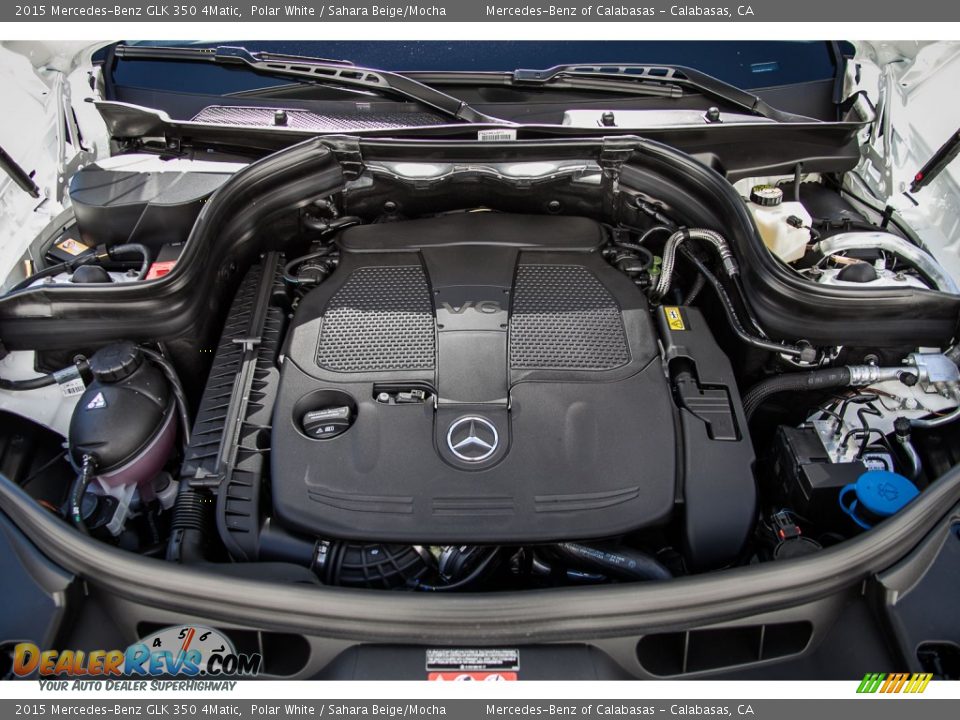 2015 Mercedes-Benz GLK 350 4Matic Polar White / Sahara Beige/Mocha Photo #9