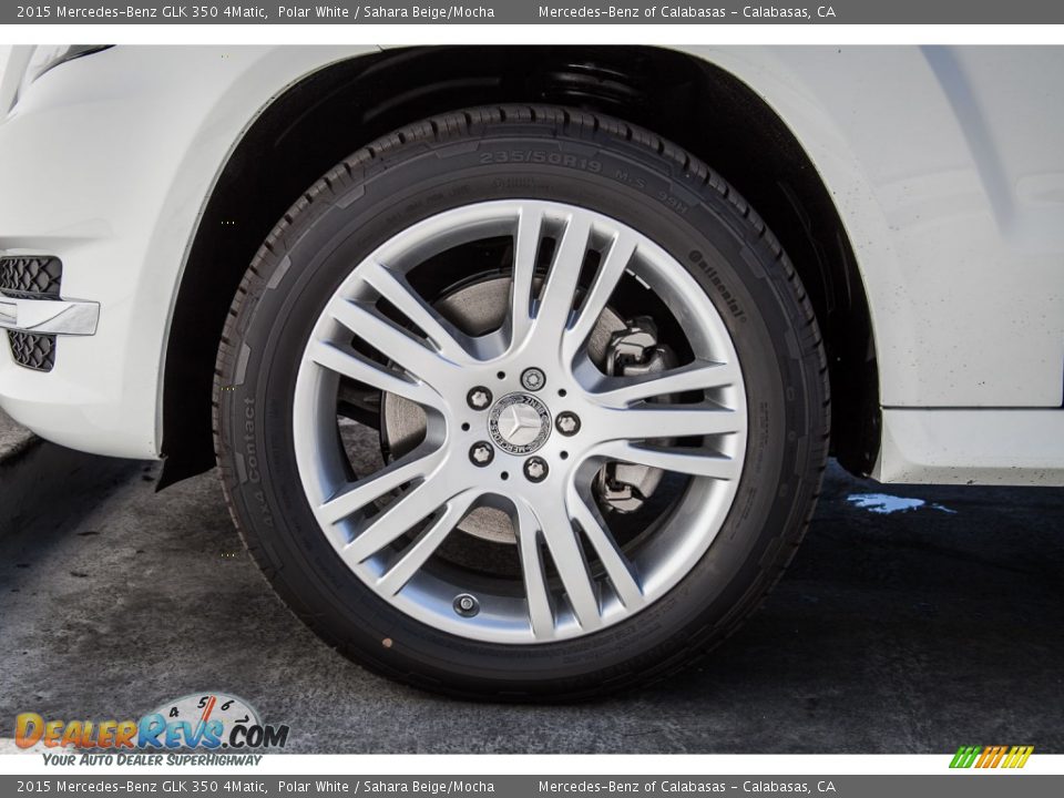 2015 Mercedes-Benz GLK 350 4Matic Polar White / Sahara Beige/Mocha Photo #10