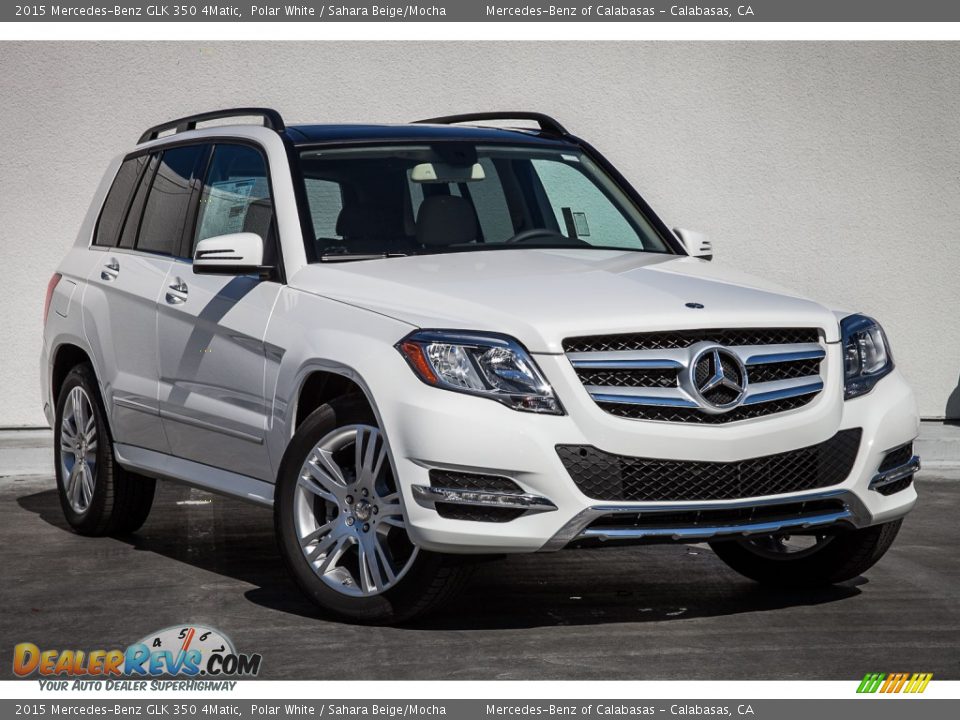 2015 Mercedes-Benz GLK 350 4Matic Polar White / Sahara Beige/Mocha Photo #12