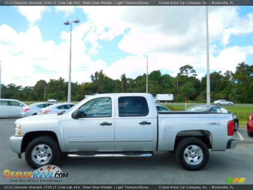 2010 Chevrolet Silverado 1500 LT Crew Cab 4x4 Sheer Silver Metallic / Light Titanium/Ebony Photo #2
