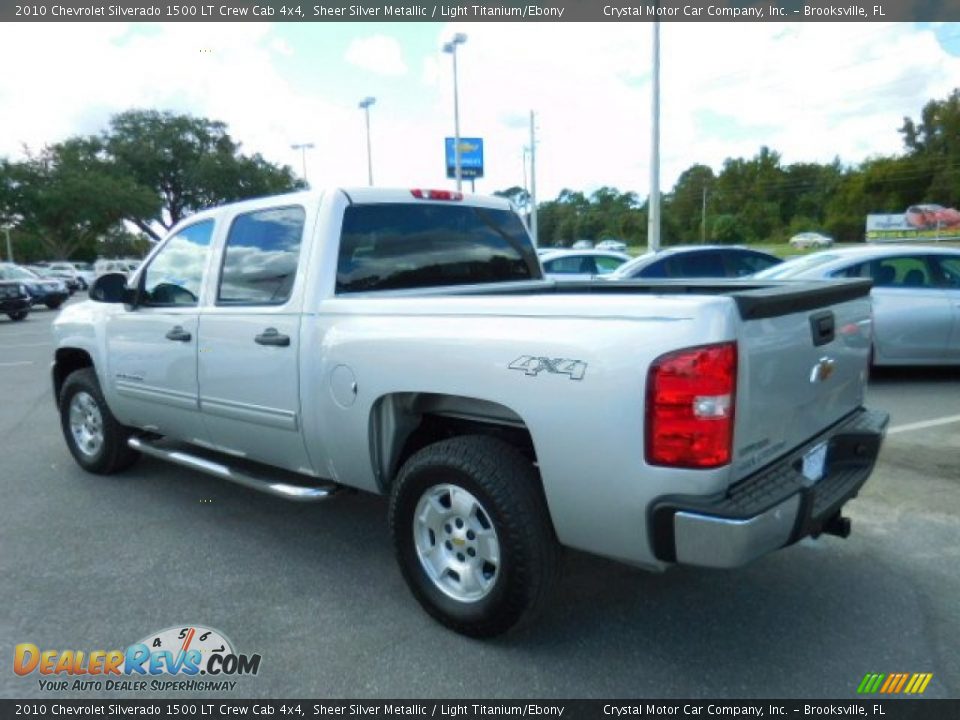 2010 Chevrolet Silverado 1500 LT Crew Cab 4x4 Sheer Silver Metallic / Light Titanium/Ebony Photo #3