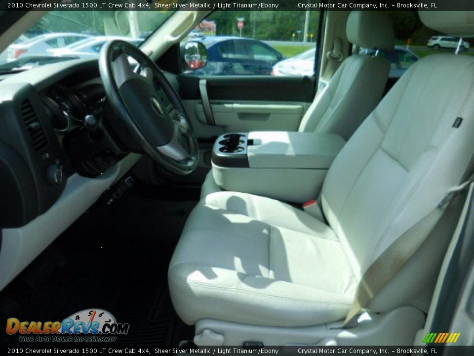 2010 Chevrolet Silverado 1500 LT Crew Cab 4x4 Sheer Silver Metallic / Light Titanium/Ebony Photo #4