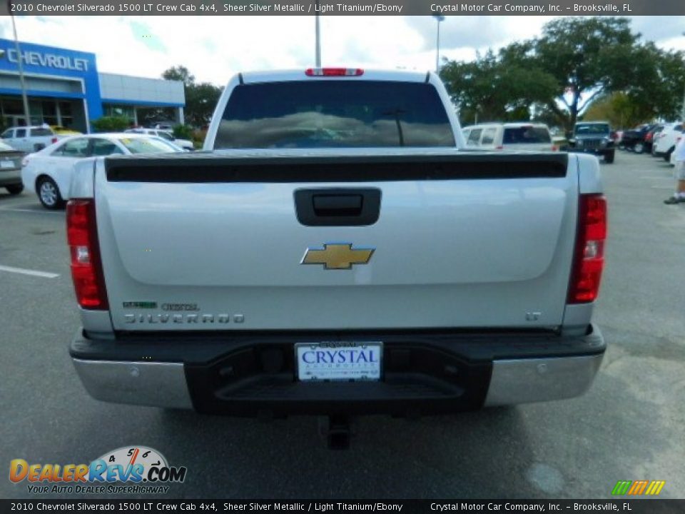 2010 Chevrolet Silverado 1500 LT Crew Cab 4x4 Sheer Silver Metallic / Light Titanium/Ebony Photo #7