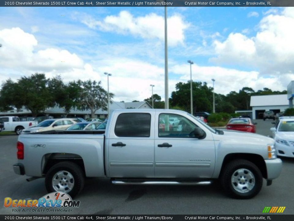 2010 Chevrolet Silverado 1500 LT Crew Cab 4x4 Sheer Silver Metallic / Light Titanium/Ebony Photo #9