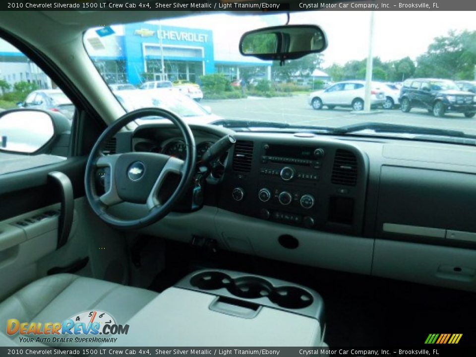 2010 Chevrolet Silverado 1500 LT Crew Cab 4x4 Sheer Silver Metallic / Light Titanium/Ebony Photo #11