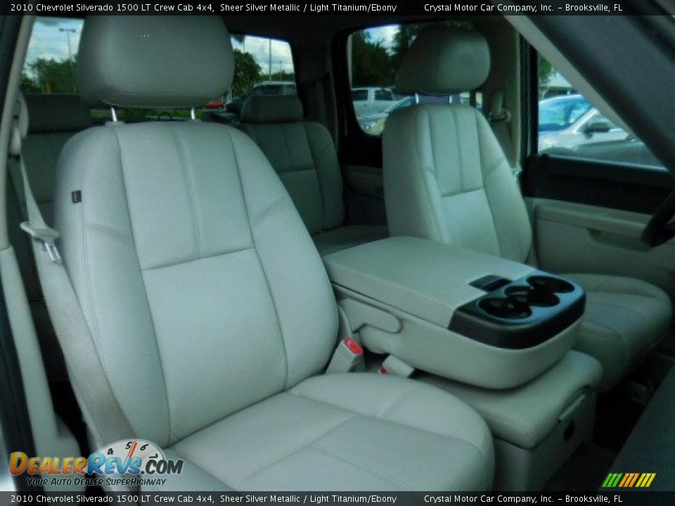 2010 Chevrolet Silverado 1500 LT Crew Cab 4x4 Sheer Silver Metallic / Light Titanium/Ebony Photo #12