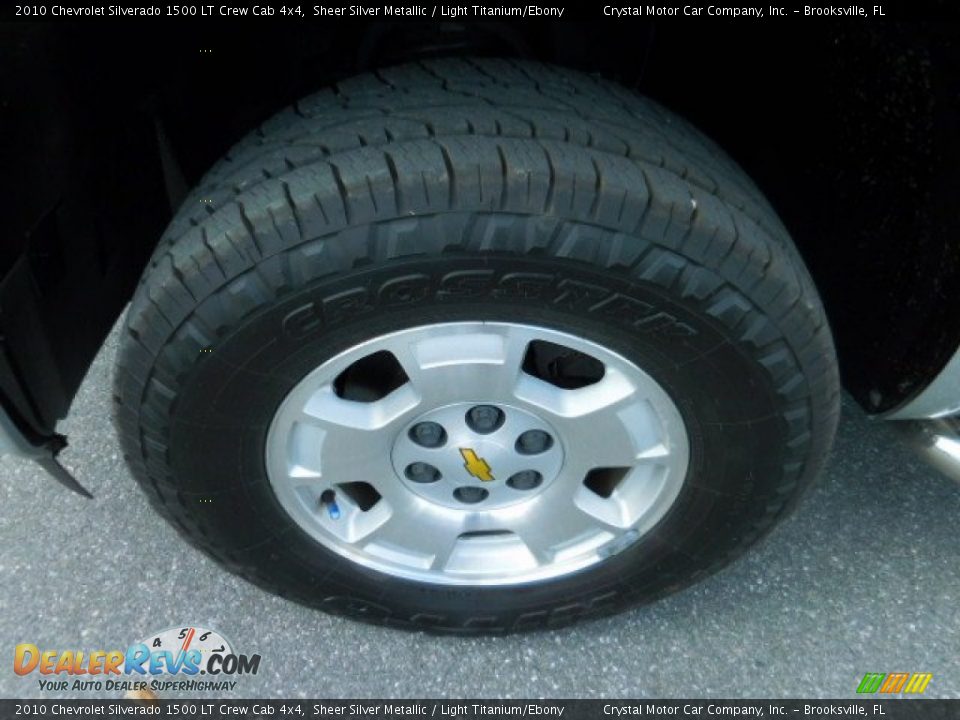 2010 Chevrolet Silverado 1500 LT Crew Cab 4x4 Sheer Silver Metallic / Light Titanium/Ebony Photo #14
