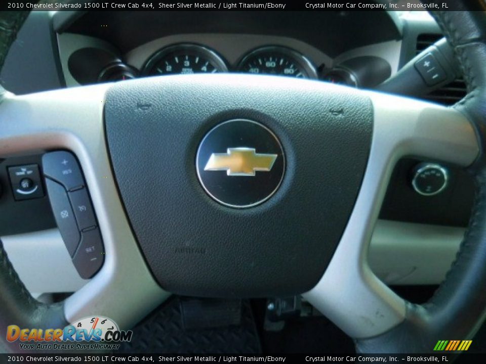 2010 Chevrolet Silverado 1500 LT Crew Cab 4x4 Sheer Silver Metallic / Light Titanium/Ebony Photo #22