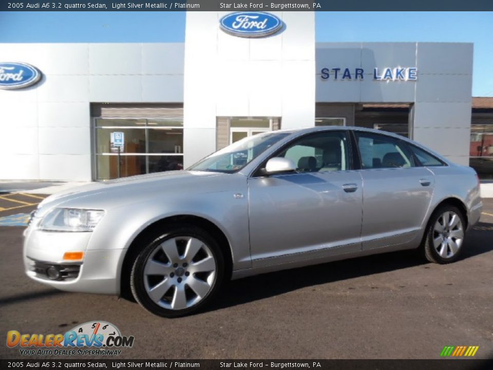 2005 Audi A6 3.2 quattro Sedan Light Silver Metallic / Platinum Photo #1