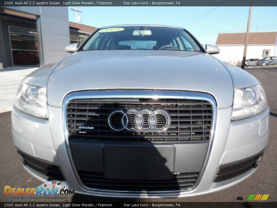 2005 Audi A6 3.2 quattro Sedan Light Silver Metallic / Platinum Photo #2
