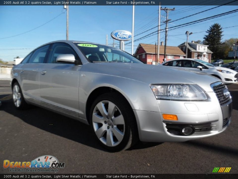2005 Audi A6 3.2 quattro Sedan Light Silver Metallic / Platinum Photo #3